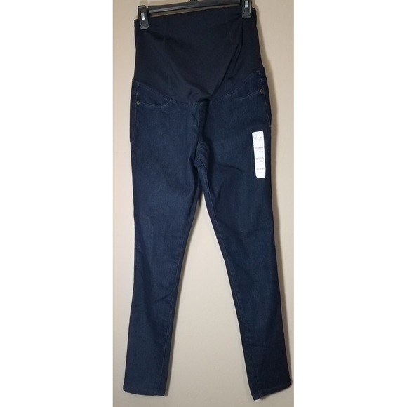 Isabel Maternity by Ingrid & Isabel Denim - Isabel Maternity Over Belly Maternity Jeggings Dark Wash Women Size 2/26R NEW‎ B